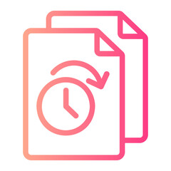 back arrow gradient icon