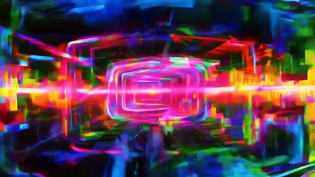 Shimmering neon holographic interference ripples screen yielding trendy K overlay perfect Y2K aesthetics fashion edits album teasers
