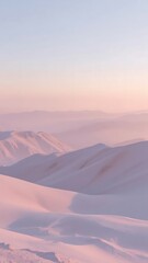 Pastel enchanting forest with tall, graceful trees