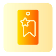 bookmark gradient icon