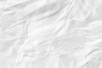 Obraz premium Dynamic Crumpled White Paper Texture Background