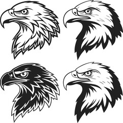 Obraz premium realistic eagle head, highly detailed, digital art, hyper realistic, 4k, photorealistic, octane render, cinematic lighting, hyper detailed feathers, sharp beak, intense eyes, 3d render 