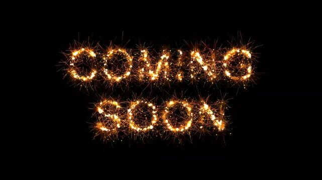 3D COMING SOON Animation with Fireworks | Cinematic Intro Teaser