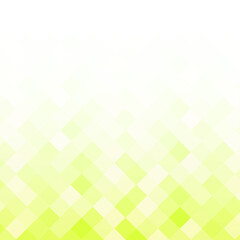 正方形の背景　グラデーションのモザイクタイル　緑