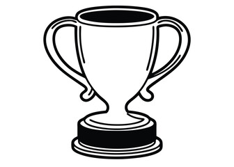 Fototapeta premium Minimalist trophy or award line art