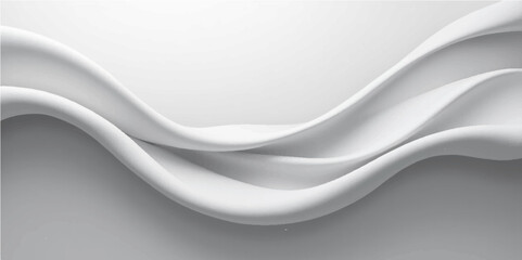 Abstract soft  grey gradient abstract background with flowing curves and grain texture.