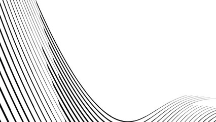 Vector abstract geometric seamless pattern with wave fading lines, tracks, halftone stripes. Extreme sport style illustration, urban art. Trendy monochrome graphic texture. Stylish sports pattern