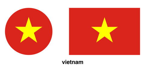 vietnam flag with transparent background