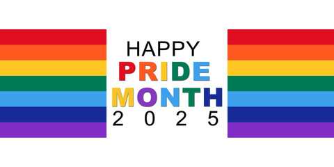 Obraz premium 2d illustration happy pride month