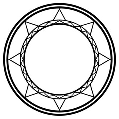 Hope Circle &ndash; Minimalist Line Art Vector