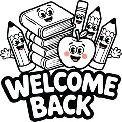 back to school t-shirt design