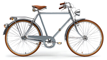 Fototapeta premium Stylish vintage bicycle with leather accents.
