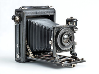 Vintage camera with a unique design and features.