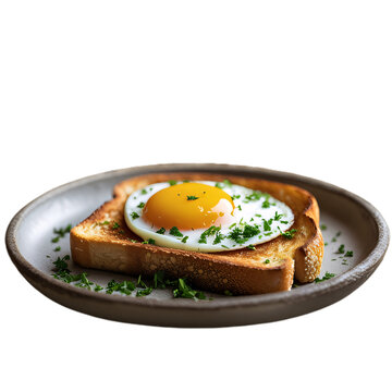 fried egg and toast