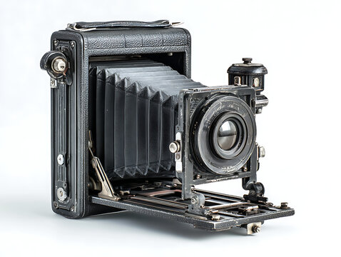 Vintage camera with a unique design and features.