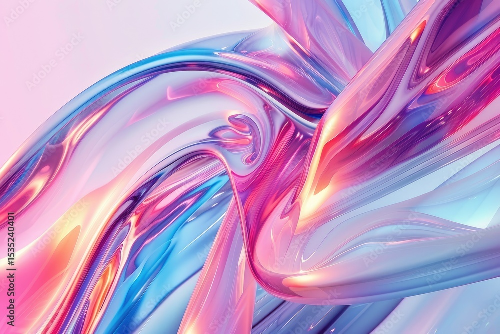 Aufkleber clear pixel picture of glassmorphism effect with gradient color background design