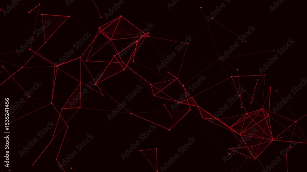 Poster Abstract digital connection dots and lines. Technology background. Network connection structure. Plexus effect. 3d	