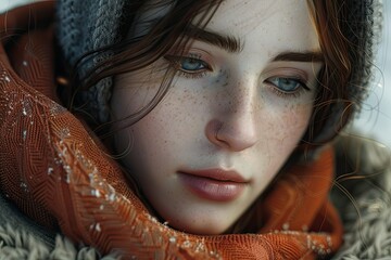 Pixel Perfect Picture of Young Woman Using Mobile Phone
