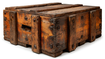 Vintage wooden box with classic craftsmanship.