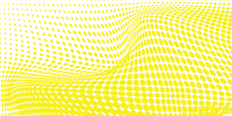 Grunge halftone gradient background. Faded grit noise texture. White and yellow sand wallpaper. Retro pixelated backdrop. Anime or manga style comic overlay. Vector graphic design textured template
