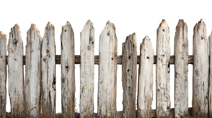 Weathered wooden fence with rustic charm.