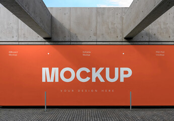 Street Billboard Mockup