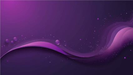 abstract dark purple background with large overlapping circular shapes and small textured bubbles or particles. Smooth gradient lighting from left to right, with subtle grainy details.