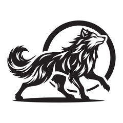 Obraz premium vector illustration of a lion