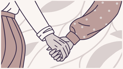 Illustration of  person holding their hands