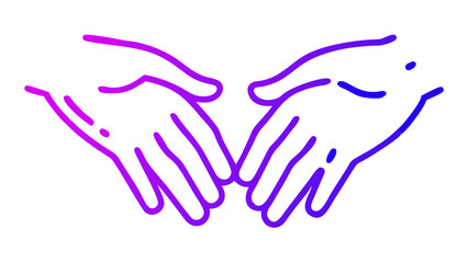 Obraz premium Hands in the form of a heart symbol, a concept of love and teamwork