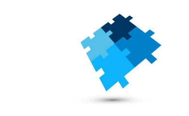 simbolo, grafica, puzzle, concetto, incastro, sinergia, collaborazione,