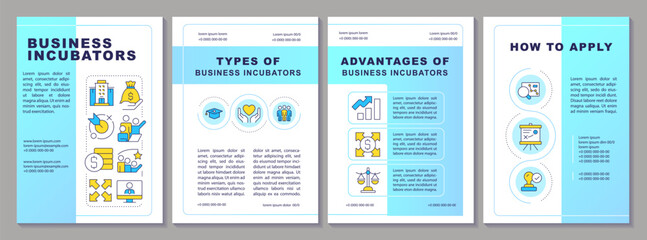 Professional Business Incubator Program Brochure Template
