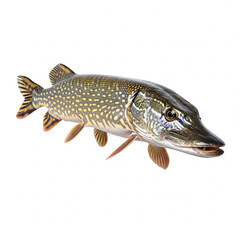 Fototapeta premium pike on a white background