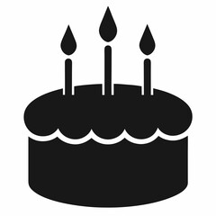 birthday cake vector illustration