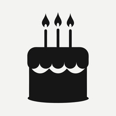 birthday cake with candles