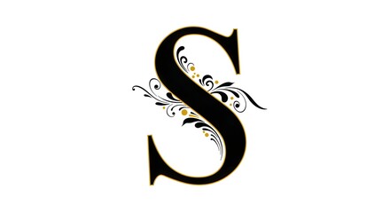 Obraz premium letter S
