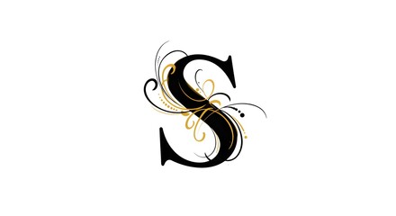 Naklejka premium letter S