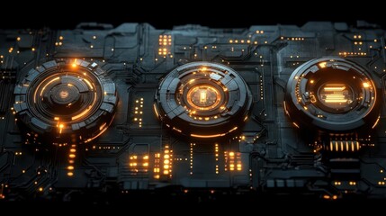 Cyberpunk Tech Circuitry