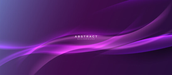 Abstract purple digital dynamic wave background. Futuristic hi-technology concept. Business banners, flyers, and presentations. Vector illustration
