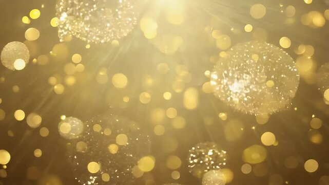 Brilliant specks champagne toned glitter sparkle velvety sable canvas fanning out soft halos light that ebb flow perfect rhythm giving editors elegant seamless video ly loopable k celebration