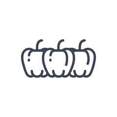 Three Bell Peppers Icon