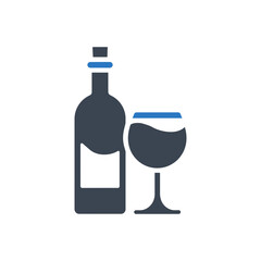 Bottle and Glass Icon