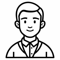 Man Face icon vector art