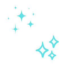 キラキラマーク(セルリアンブルー)