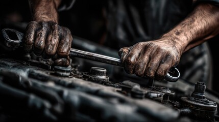 Mechanic hands
