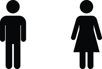 Male and Female Gender Icons - AI Generative
