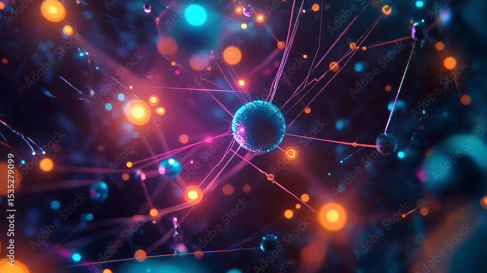 Poster abstract background with space for text