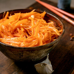 Marinated carrots Korean salad