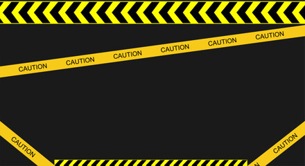 abstract construction background vector illustration with police lines landscape shape. background design