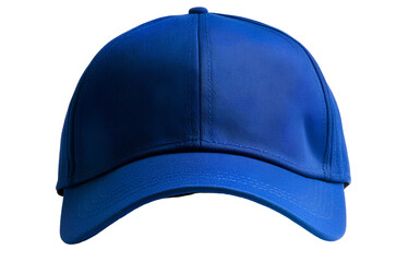  Blue baseball cap, solid color, front view, white background, high-resolution, product photography style, high-quality photo. 